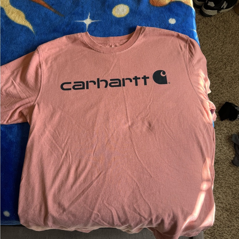 Short sleeve car harry shirt size large, salmon color